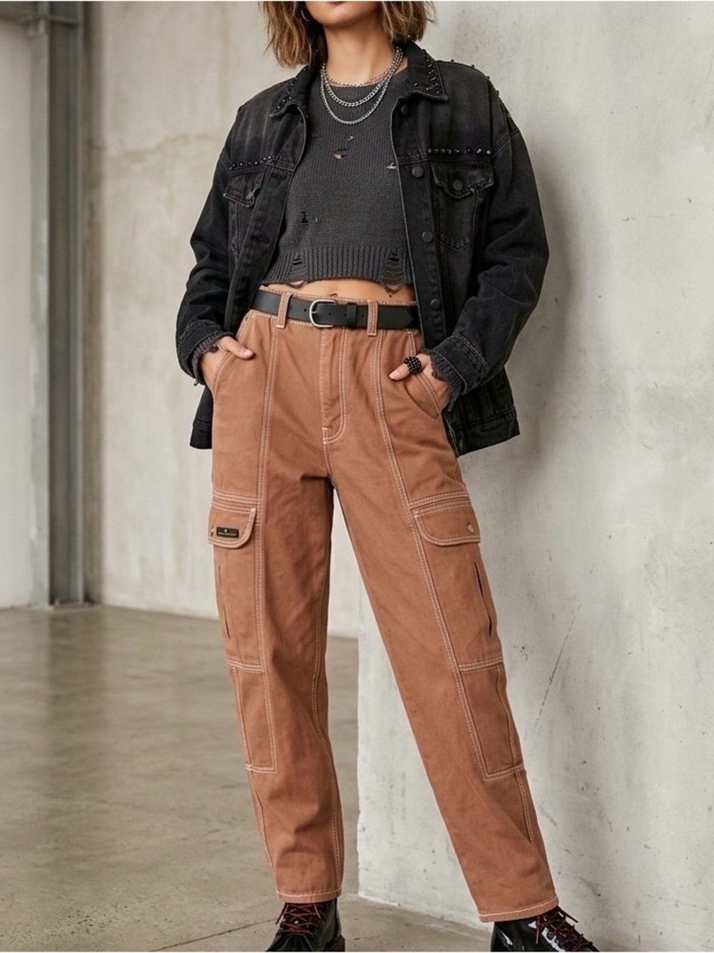 BDG Urban Outfitters Relaxed Cargo Skate Jean Size 24